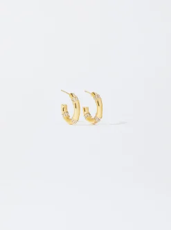 PARFOIS Halsketten|Kurze Halsketten>Creolen Aus Stahl Mit -Kristallen Golden
