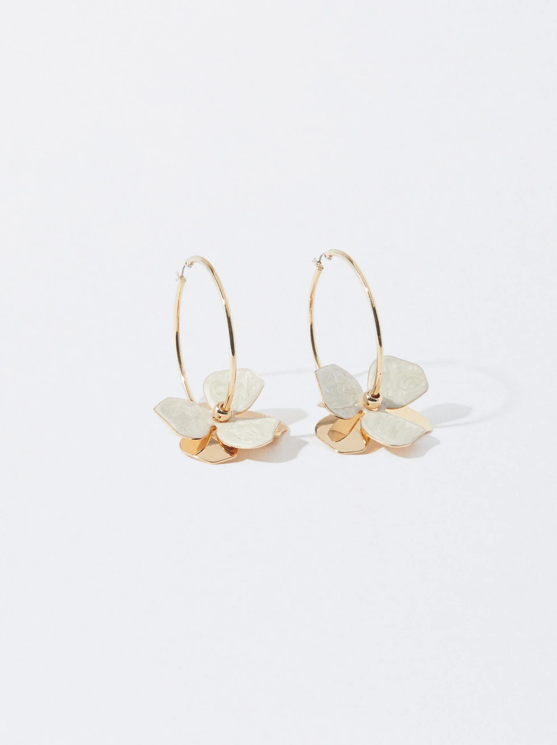 PARFOIS Armbänder>Creolen Mit Blume Beige