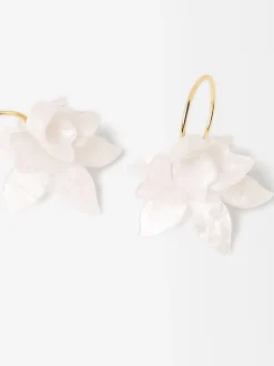 PARFOIS Lange Ohrringe|Trend Collection>Creolen Mit Blume Rosa