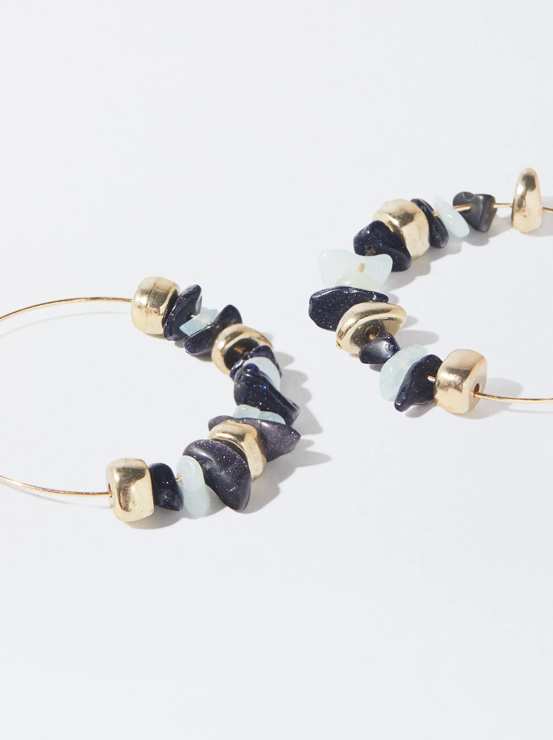 PARFOIS Lange Ohrringe|Trend Collection>Creolen Mit Edelstein Mehrfarbig