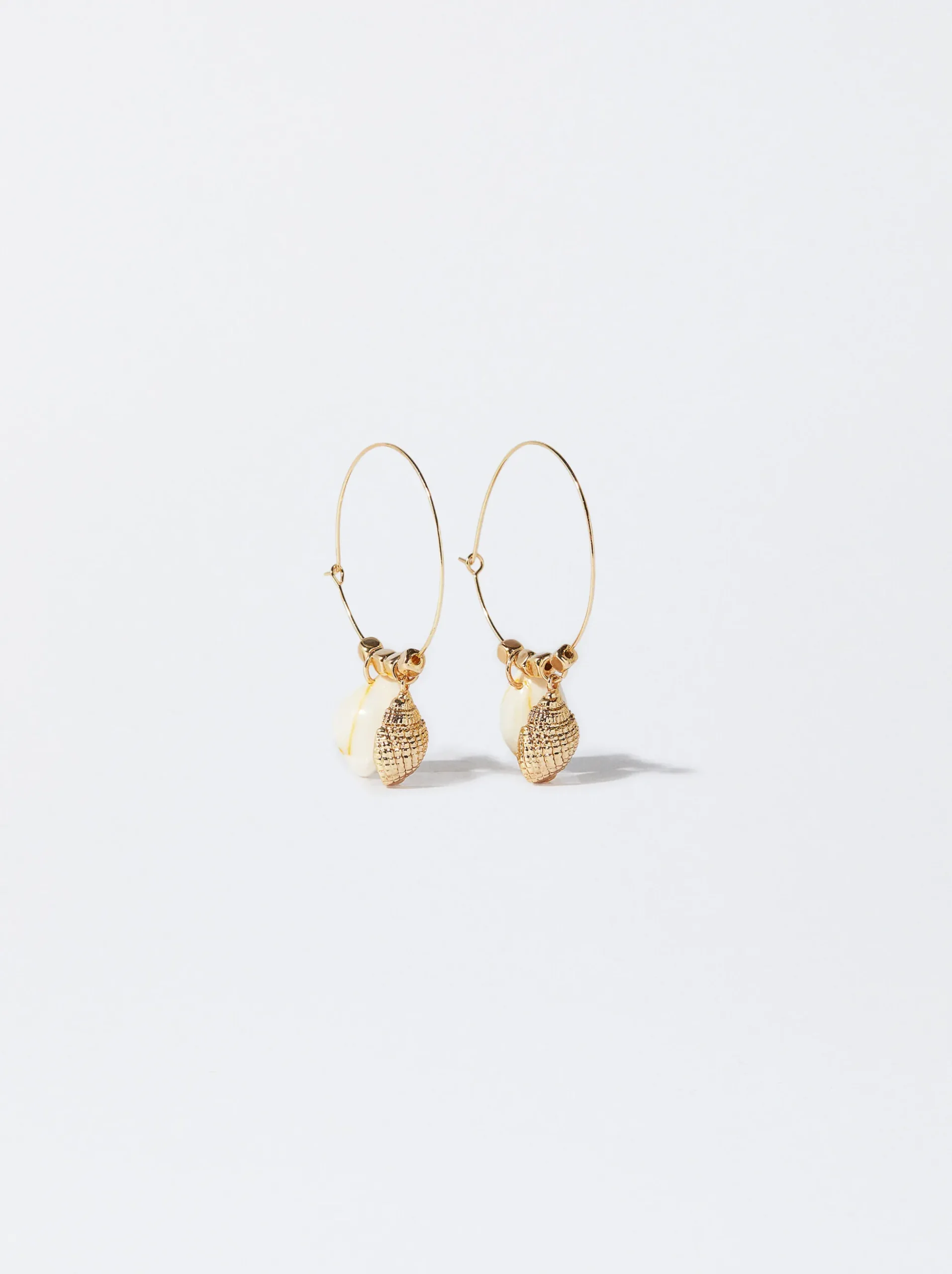 PARFOIS Lange Ohrringe|Trend Collection>Creolen Mit Muschel Golden