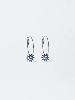 PARFOIS Lange Ohrringe|Trend Collection>Creolen Mit Zierkristallen Mehrfarbig
