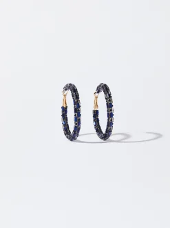 PARFOIS Armbänder|Fußkettchen>Creolen Mit Zierkristallen Marineblau