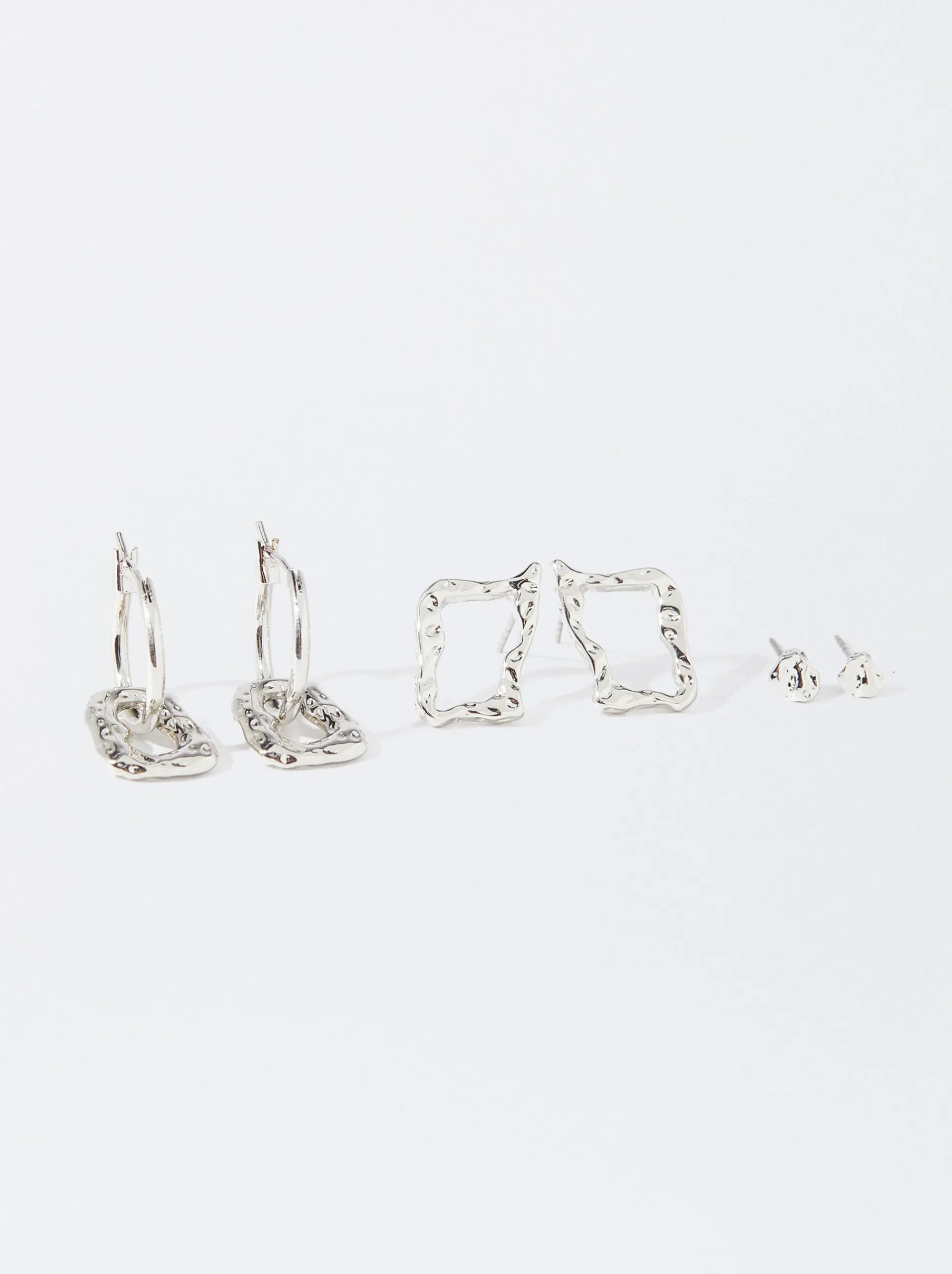 PARFOIS Basics|Hemden>Creolen-Set Silber