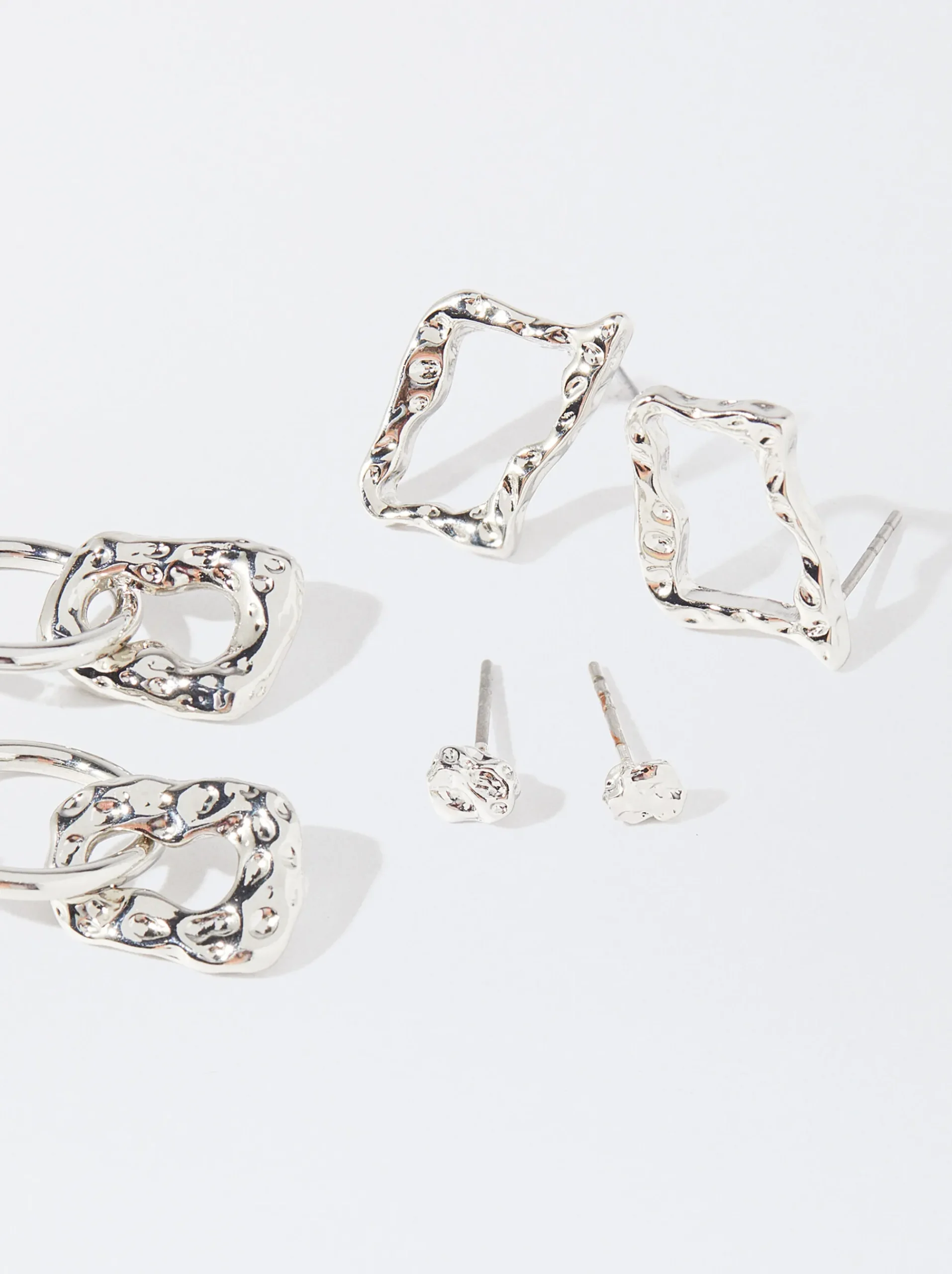 PARFOIS Basics|Hemden>Creolen-Set Silber