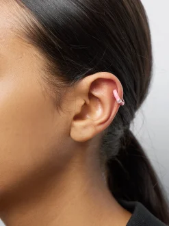 PARFOIS Hemden>Ear Cuffs Mit Zirkoniasteinen Fuchsia