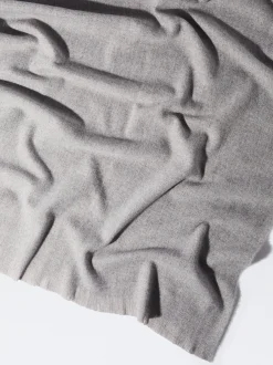 PARFOIS Printed>Einfarbiger Maxi-Schal Grau