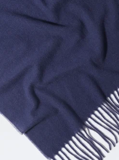 PARFOIS Schals|Schals>Einfarbiger Schal Mit Fransen Marineblau