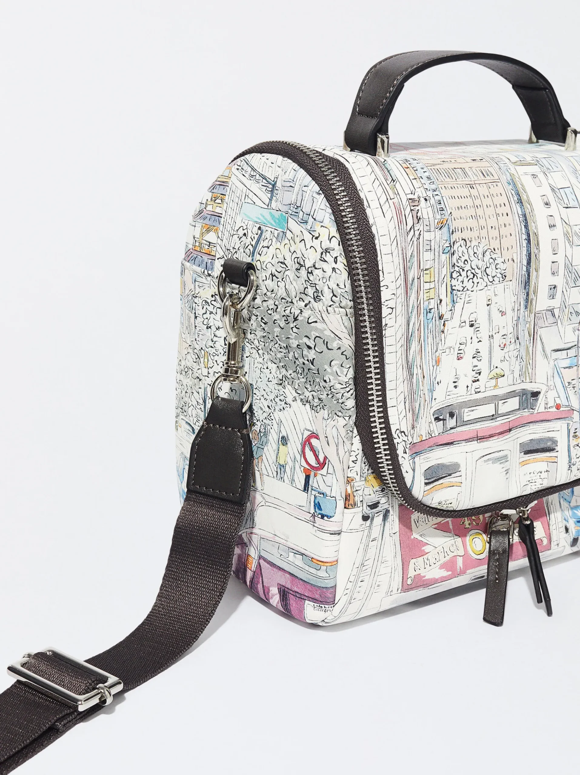 PARFOIS Kleider>Einkaufstasche Mit Print Grau