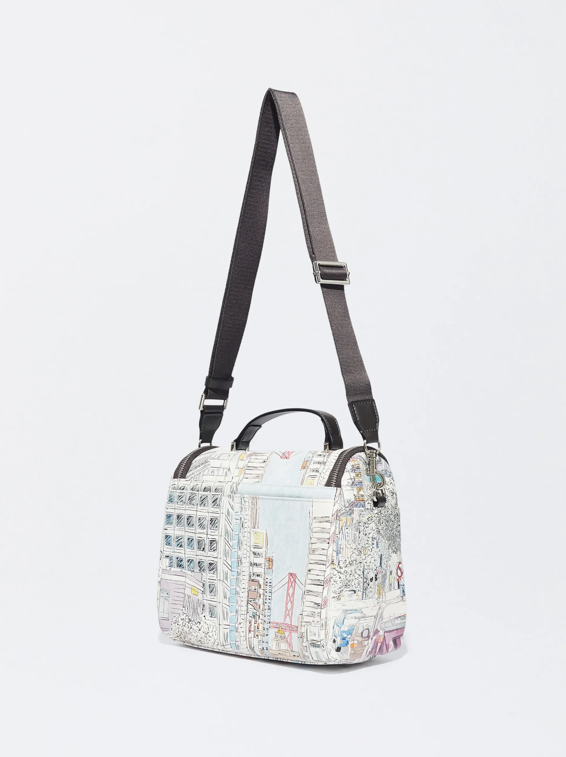 PARFOIS Kleider>Einkaufstasche Mit Print Grau