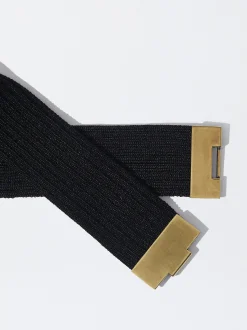 PARFOIS Spangen>Elastischer G&uuml;rtel Mit Schnalle Schwarz