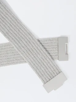 PARFOIS Spangen>Elastischer G&uuml;rtel Mit Schnalle Silber