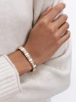 PARFOIS Kurze Halsketten>Elastisches Armband Emaille Beige