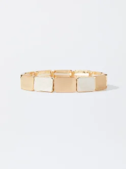 PARFOIS Kurze Halsketten>Elastisches Armband Emaille Beige