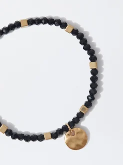 PARFOIS Kurze Halsketten>Elastisches Armband Mit Einfarbigen Details Schwarz