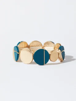 PARFOIS Trend Collection|Kurze Halsketten>Elastisches Armband Mit Harz Grün