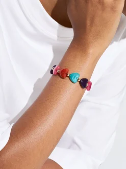 PARFOIS Kurze Halsketten|Chokers>Elastisches Armband Mit Harz Mehrfarbig