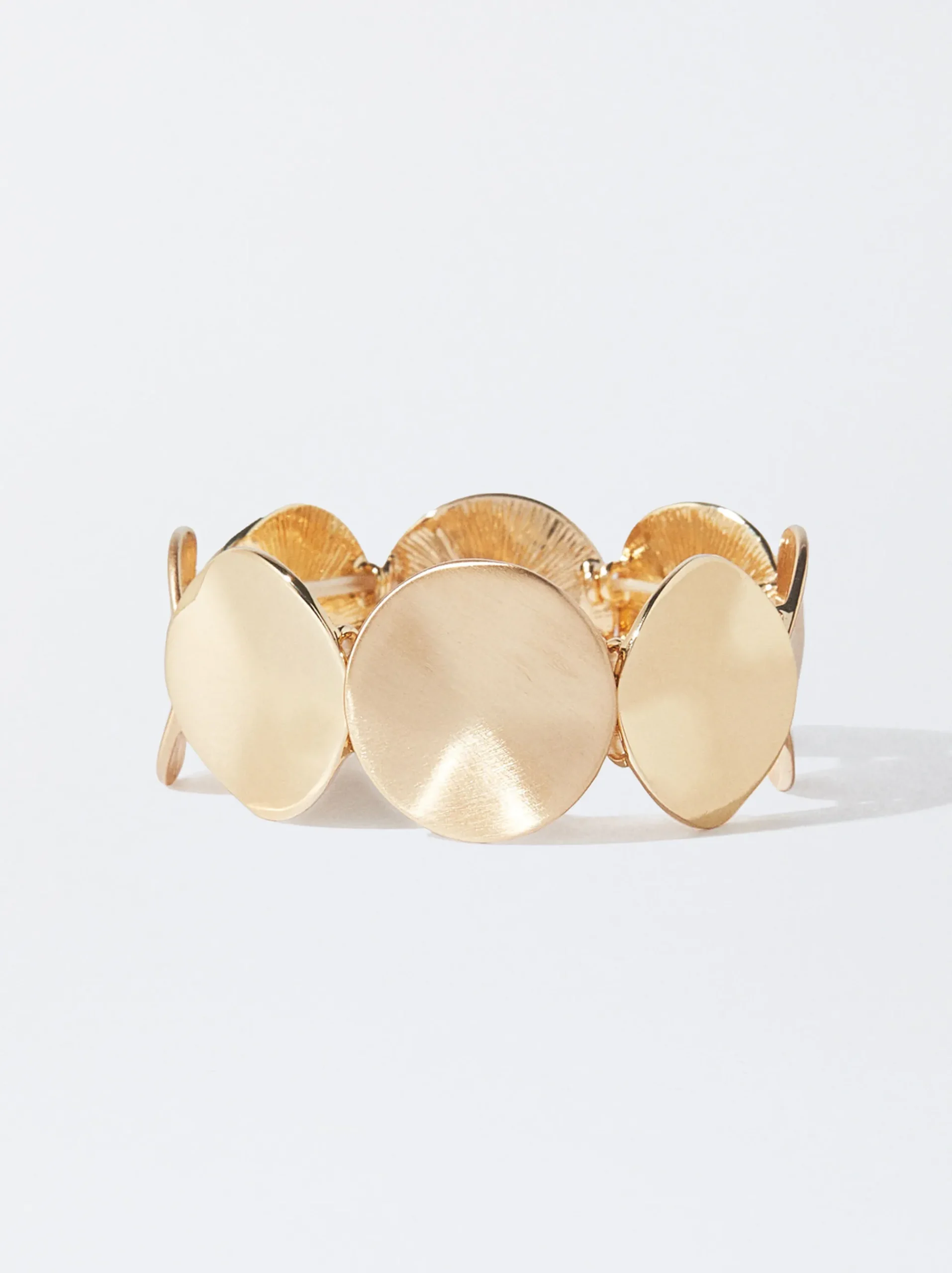 PARFOIS Kurze Halsketten>Elastisches Armband Mit Strass Golden