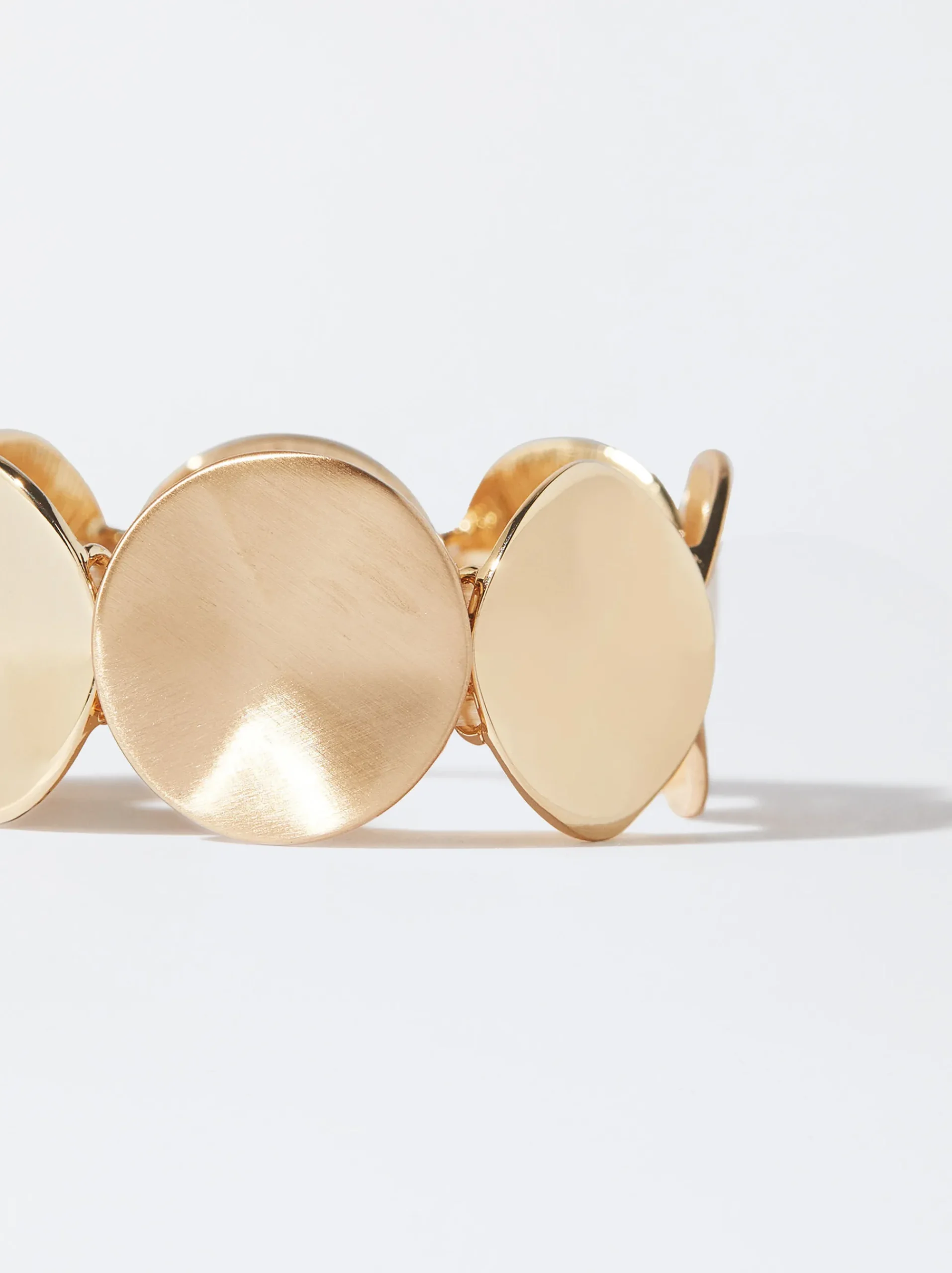 PARFOIS Kurze Halsketten>Elastisches Armband Mit Strass Golden
