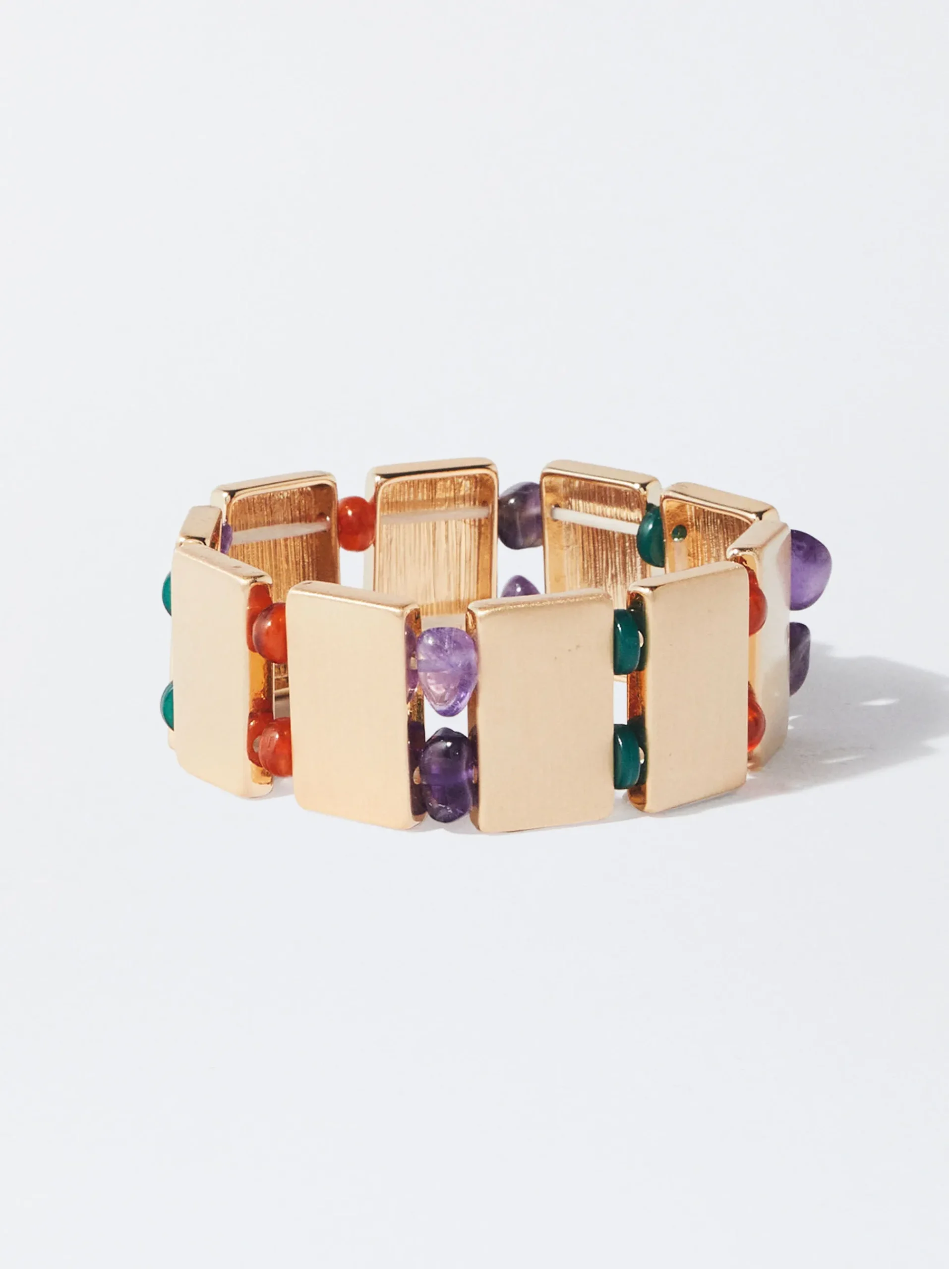 PARFOIS Kurze Halsketten>Elastisches Armband Mit Steinen Mehrfarbig