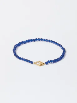 PARFOIS Ohrringe>Elastisches Armband Mit Steinen Und Stahl Lila