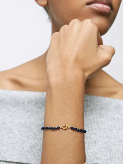 PARFOIS Ohrringe>Elastisches Armband Mit Steinen Und Stahl Lila