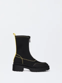 PARFOIS Lange Ohrringe|Trend Collection>Elastyczny Bot Z Ozdobnymi Przeszyciami Schwarz