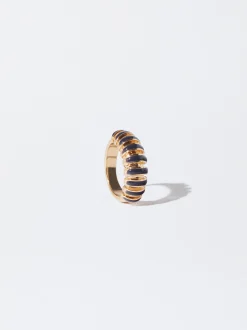 PARFOIS Basics|Strick>Emaille Ring Rosa