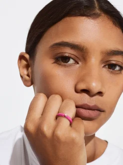 PARFOIS Basics|Hemden>Emaille Ring Rosa