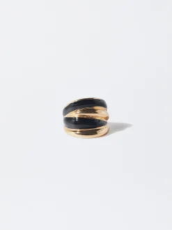 PARFOIS Basics|Hosen>Emaille Ring Schwarz
