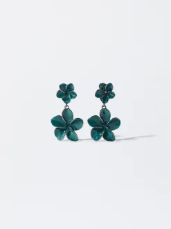 PARFOIS Ohrringe>Emaille-Blumenohrringe Blau