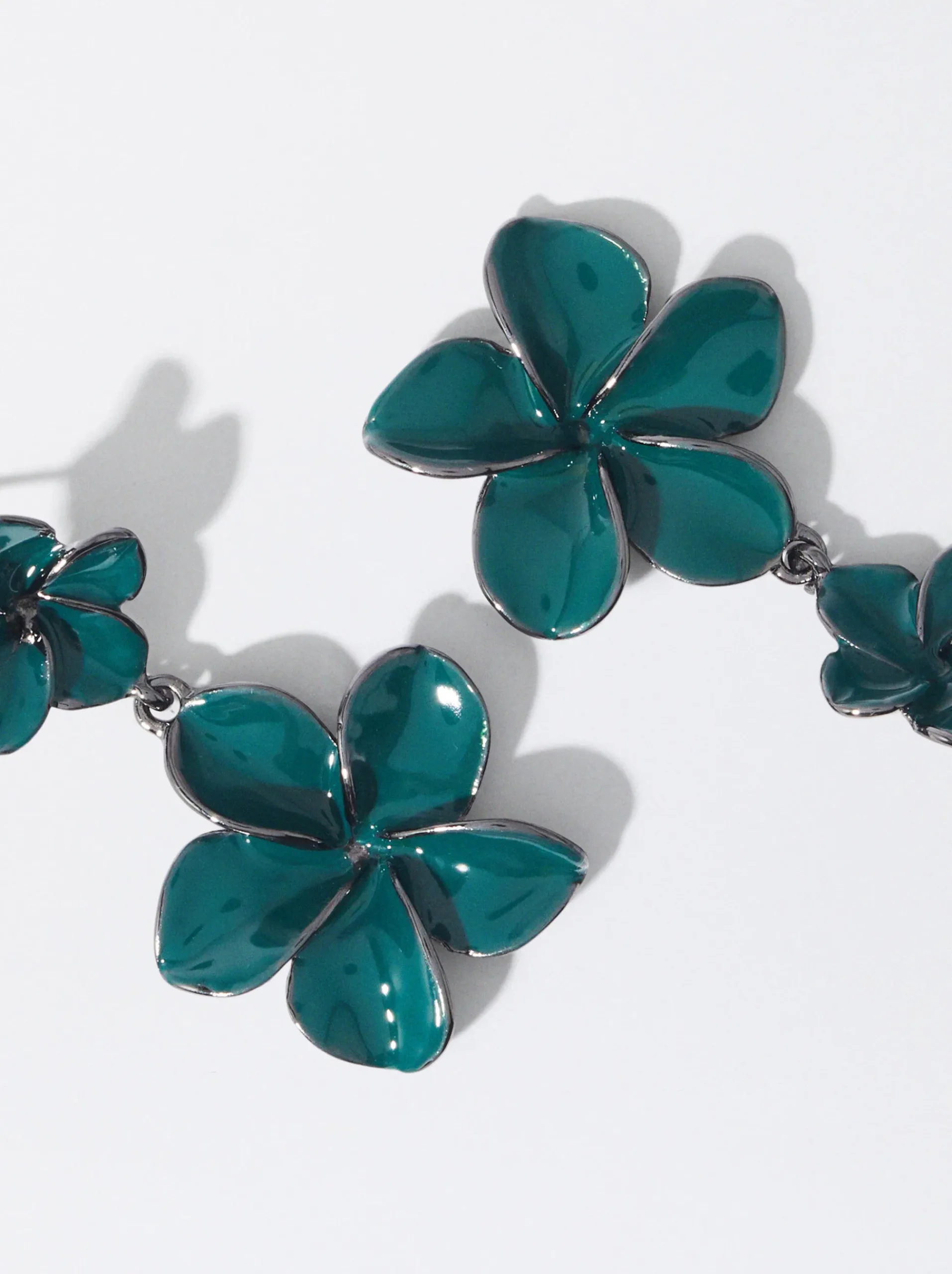 PARFOIS Ohrringe>Emaille-Blumenohrringe Blau