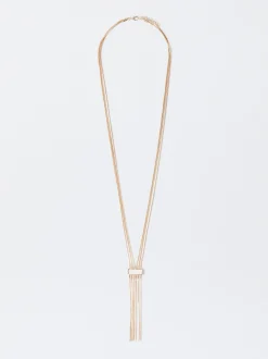 PARFOIS Hemden>Emaillierte Goldfarbene Halskette Beige