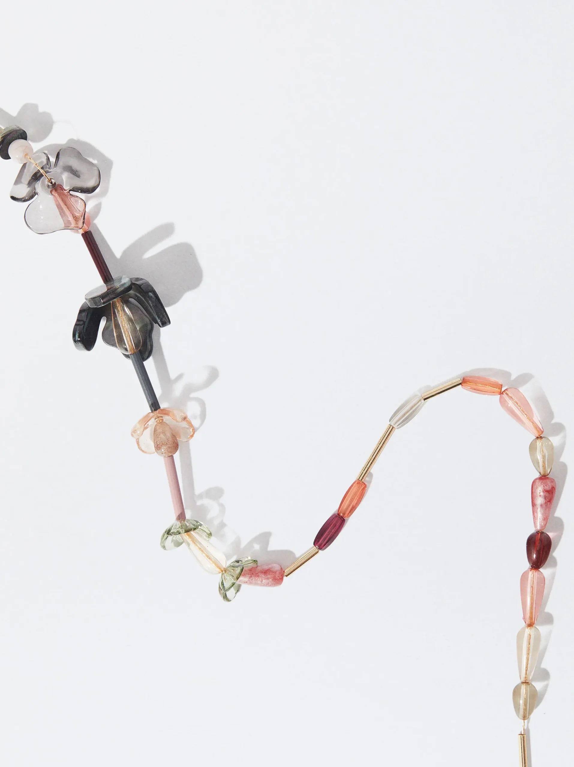 PARFOIS Kurze Ohrringe|Hoop-Ohrringe>Emaillierte Halskette Mit Blumen Mehrfarbig