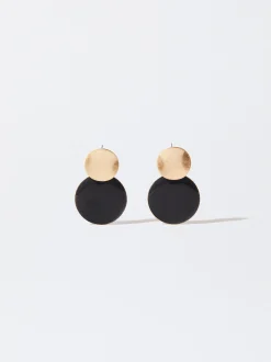 PARFOIS Basics|Hemden>Emaillierte Ohrringe Schwarz