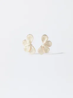 PARFOIS Lange Ohrringe|Mittlere Ohrringe>Emaillierte Ohrringe Beige