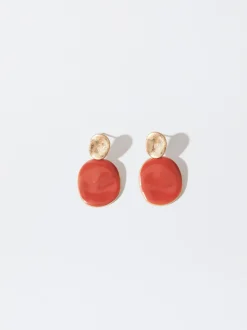 PARFOIS Hoop-Ohrringe>Emaillierte Ohrringe Orange
