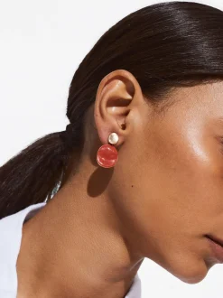 PARFOIS Hoop-Ohrringe>Emaillierte Ohrringe Orange