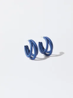 PARFOIS Lange Ohrringe|Trend Collection>Emaillierte Ohrringe Blau