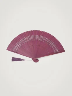 PARFOIS Fächer>Fächer Mit Geometrischem Lochmuster Und Mit Quasten Violett