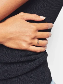 PARFOIS Basics|Hosen>Feiner Ring Mit Strass Gr&uuml;n