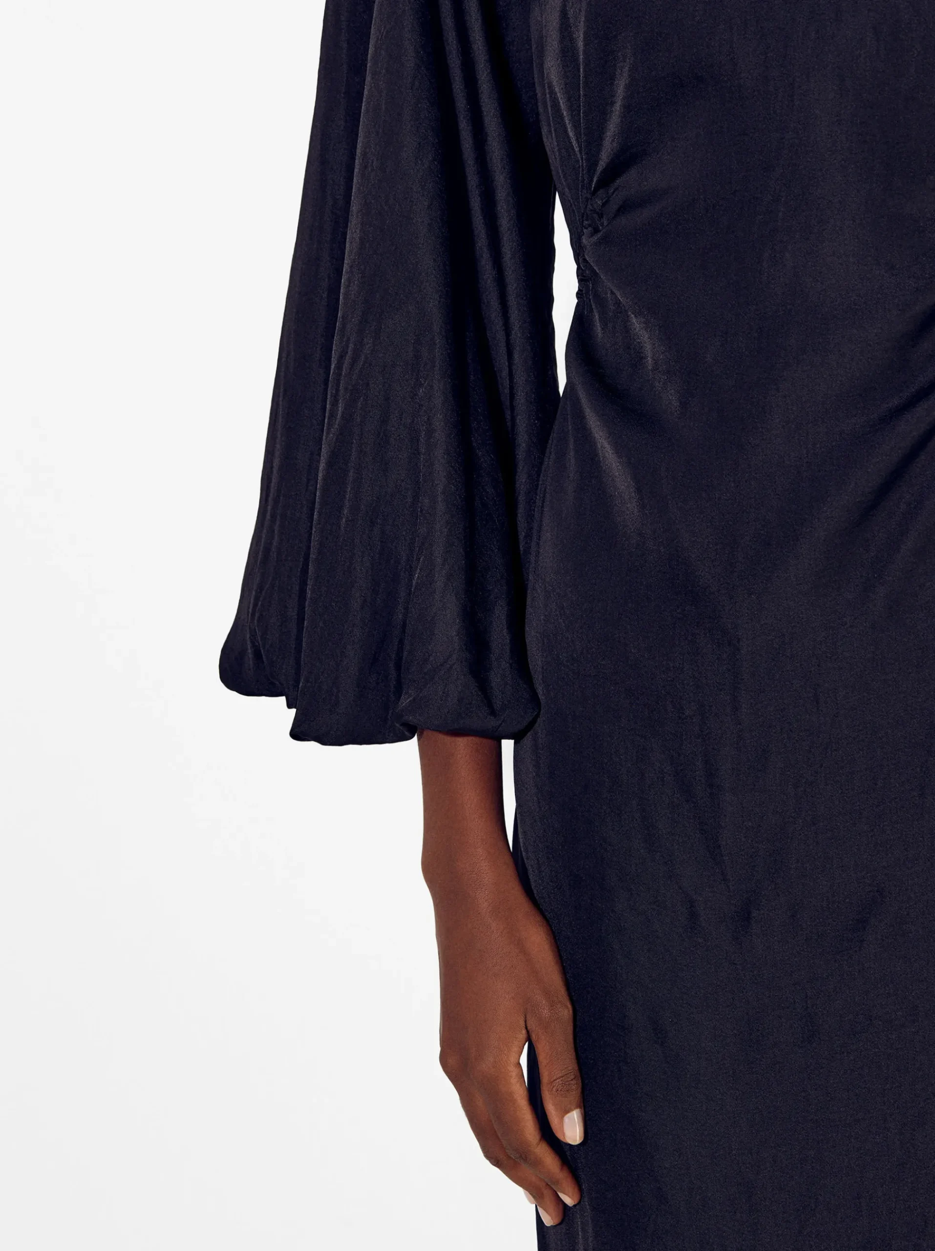 PARFOIS Schultertaschen>Figurbetontes Langes Kleid Schwarz