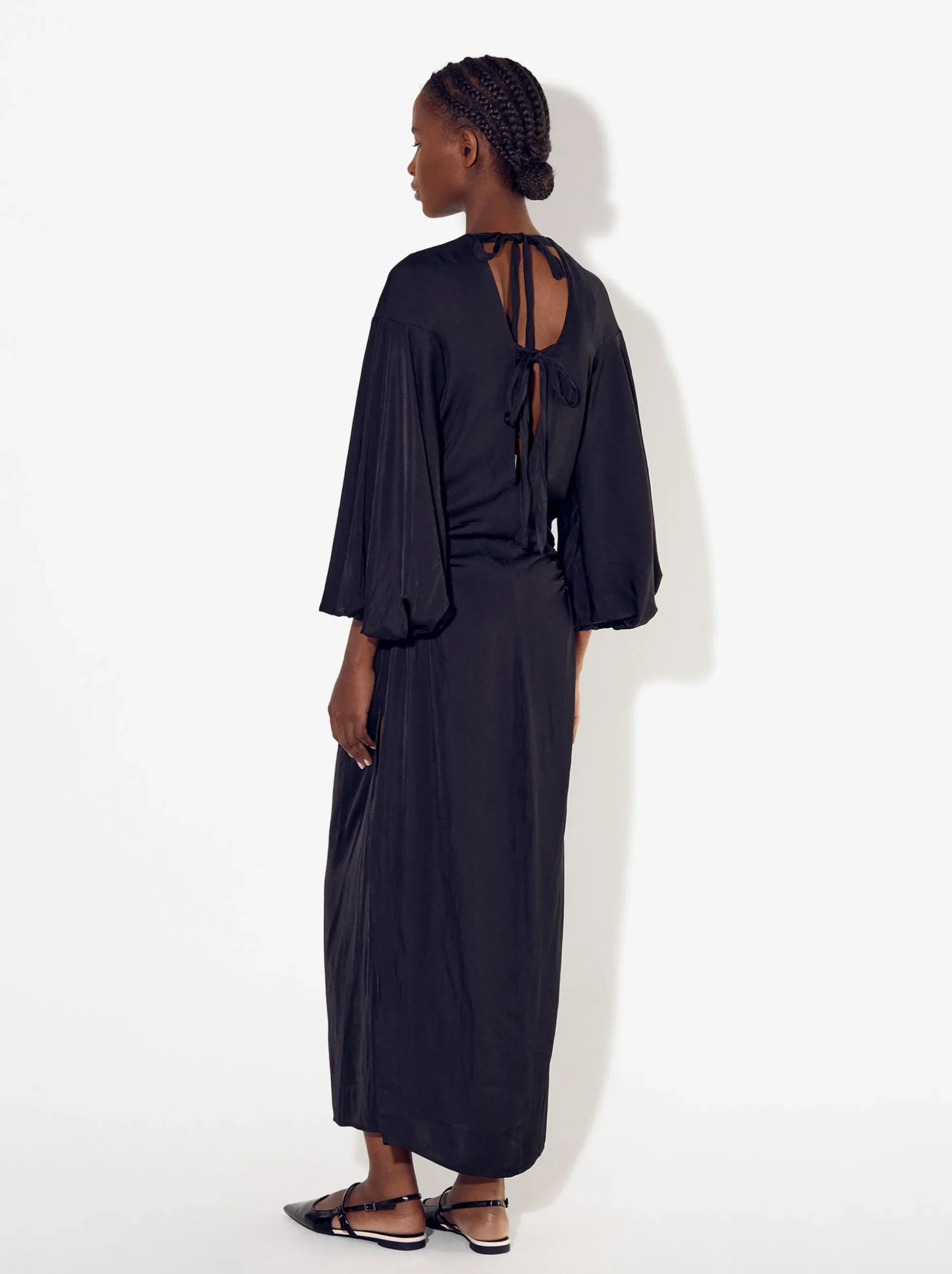 PARFOIS Schultertaschen>Figurbetontes Langes Kleid Schwarz