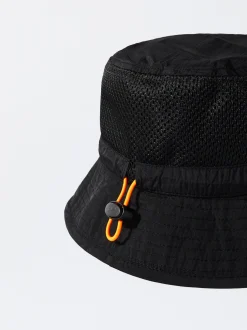 PARFOIS Wollmützen|Winterhüte>Fischerhut Aus Recyceltem Nylon Schwarz