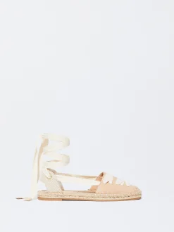 PARFOIS Raffinierter Modeschmuck|Lange Ohrringe>Flache Espadrille Aus Jute Rosa