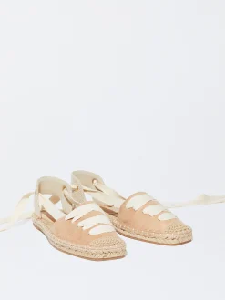 PARFOIS Raffinierter Modeschmuck|Lange Ohrringe>Flache Espadrille Aus Jute Rosa
