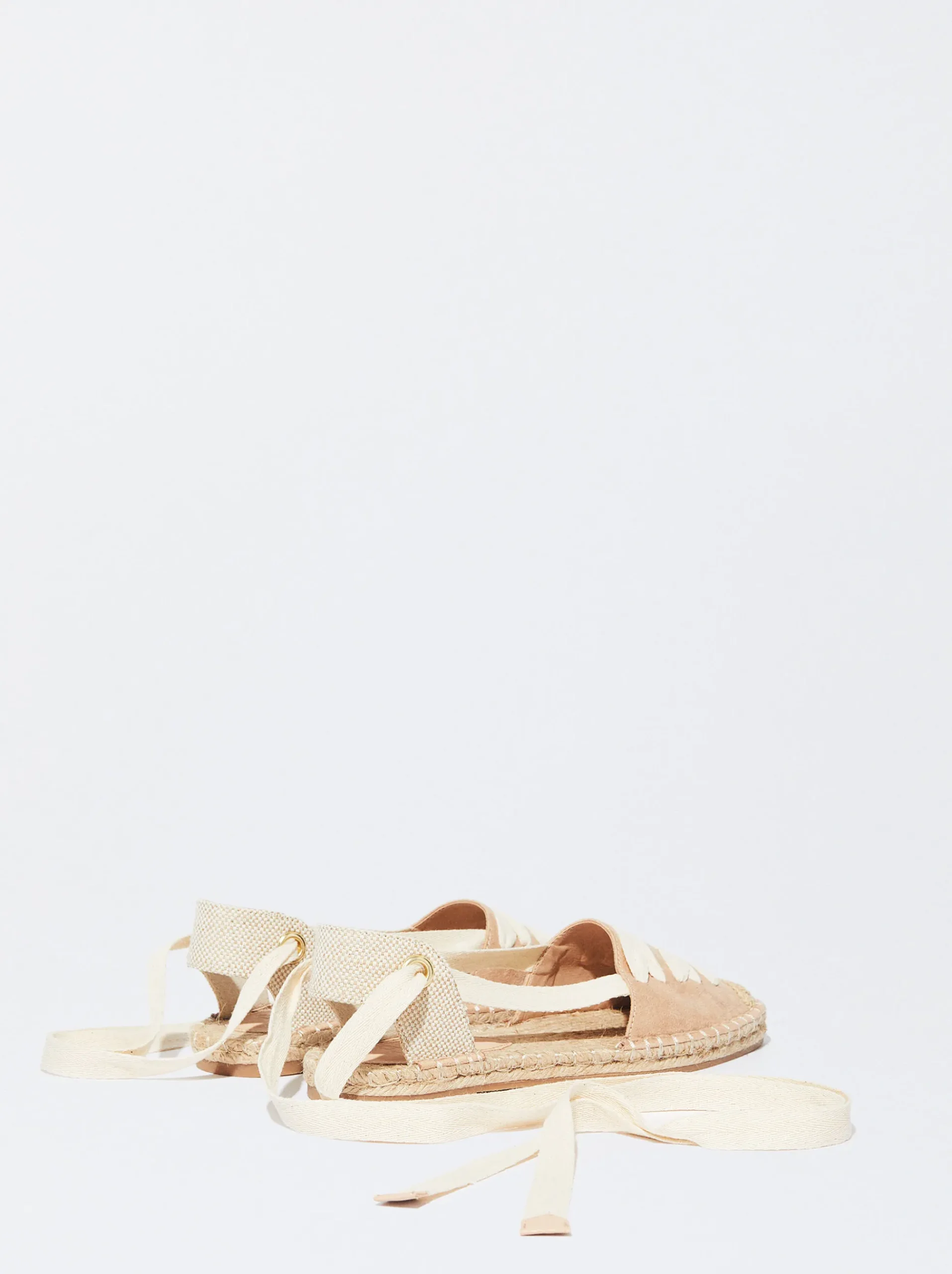PARFOIS Raffinierter Modeschmuck|Lange Ohrringe>Flache Espadrille Aus Jute Rosa