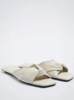 PARFOIS Raffinierter Modeschmuck|Lange Ohrringe>Flache Sandalen Mit Zierknoten Weib