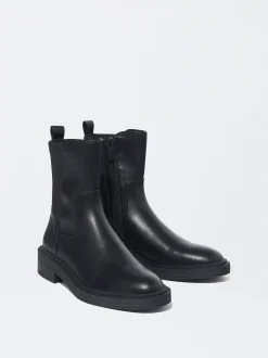 PARFOIS Lange Ohrringe|Mittlere Ohrringe>Flache Stiefeletten Mit Gummiz&uuml;gen Schwarz