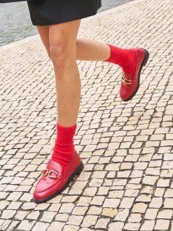 PARFOIS Raffinierter Modeschmuck|Ringe>Flacher Mokassin Mit Schnalle Rot